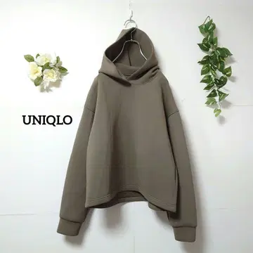 유니클로 종이상자 후드티 M 빅 실루엣