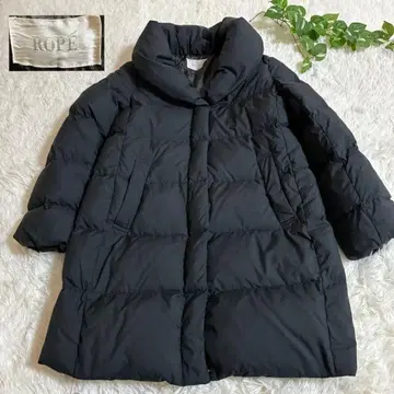 ROPE 로페 다운 코트 블랙 숄카라 9호