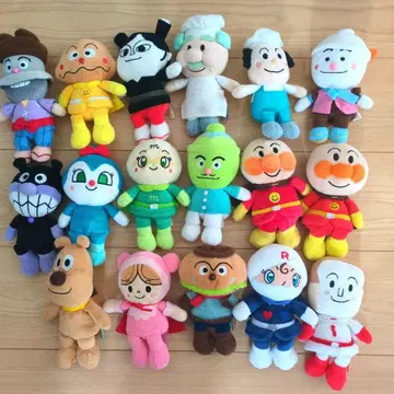 프리티 콩 호빵맨 봉제 인형 세트 판매