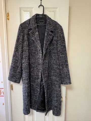 Mademoiselle NON NON 트위드 롱 코트