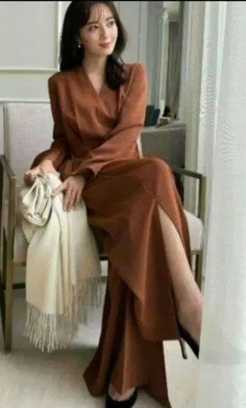 anuans 와이드 턱 올인원 브라운 S 사이즈