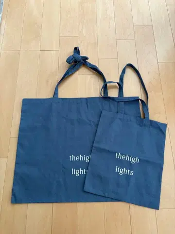 thehighlights 네이비 에코백 대소 세트