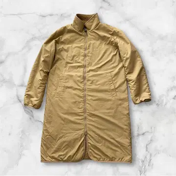 mont-bell 롱 코트 보아 안감 베이지 리버서블