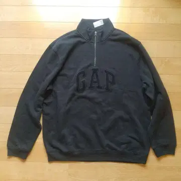 GAP 하프 지퍼 블랙 XL