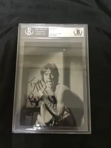 Iggy Pop 이기 팝 / 친필 사인 포함 사진 BECKETT 감정