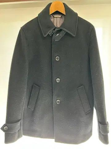 EDIFICE 블랙 피 코트