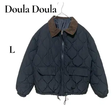 Doula Doula 퀼팅 자켓 집업 L 블랙