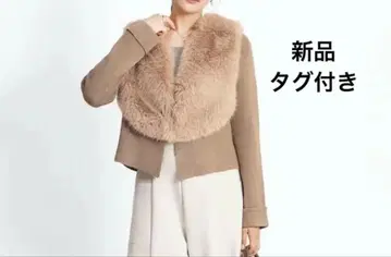 새상품 fennel 퍼 도킹 니트 가디건 스콧 클럽