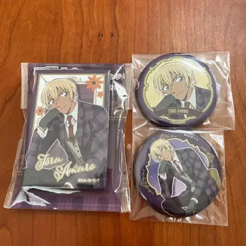 명탐정 코난 영국풍 캔뱃지 아무로 토오루