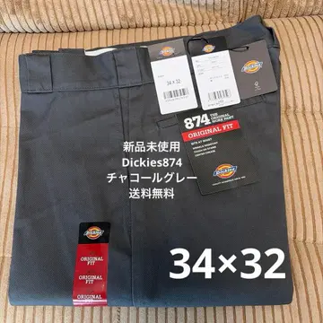 [미사용 새상품] 디키즈 874 34x32 워크 팬츠 차콜 그레이