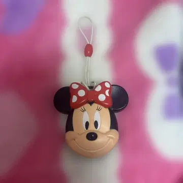 미니 마우스 얼굴 모양 키링 스트랩 포함