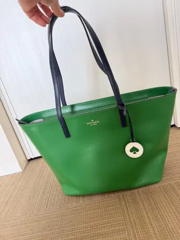 kate spade NEW YORK 그린 토트백 합성 피혁