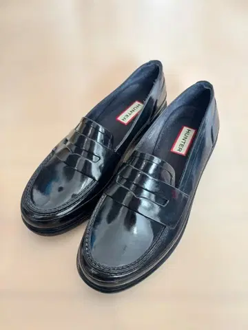 HUNTER 레인 로퍼 UK4/EU37 블랙 (헌터)