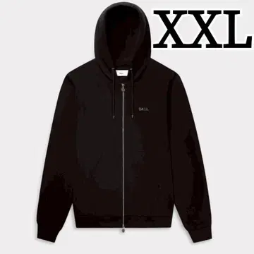 BALR. 보라 후드티 남성용 XXL 블랙 로고 후드티 코튼