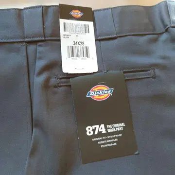 Dickies 874 워크 팬츠 34X28 차콜