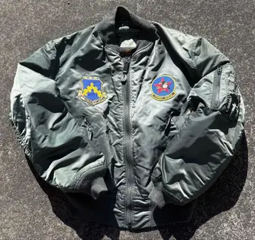 80s 90s USA제 ALPHA 알파 MA-1 플라이트 자켓 짧은 기장