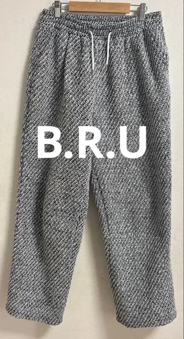 B.R.U 블루 오버사이즈 자카드 팬츠