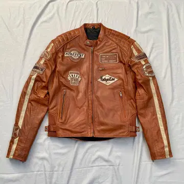 [ 새상품급 ] DEGNER 라이더 자켓 램 가죽 양가죽 빈티지 가공