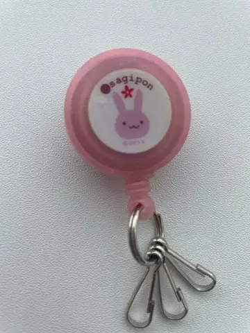 토끼 디자인 릴 포함 키링 산엑스 헤이세이 레트로