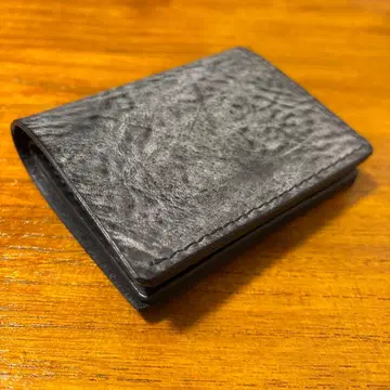알래스카 가죽 지갑 2단 접이식 지갑 핸드메이드