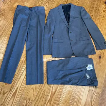 새상품급 person's 셋업 수트 그레이 깅엄 체크 M