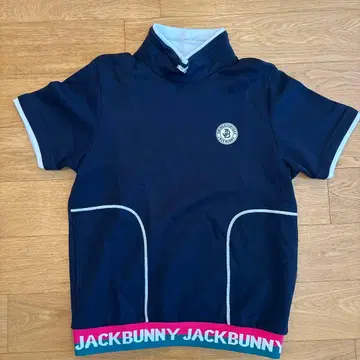 JACK BUNNY 네이비 하이넥 골프웨어