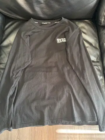 SY32 by SWEET YEARS 블랙 롱 슬리브 티셔츠 S
