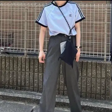 adidas originals 스카이블루 반팔 T셔츠 여성용