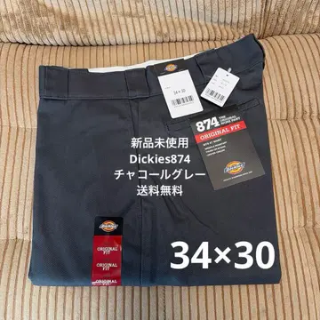 [미사용 새상품] 디키즈 874 34x30 워크 팬츠 차콜 그레이