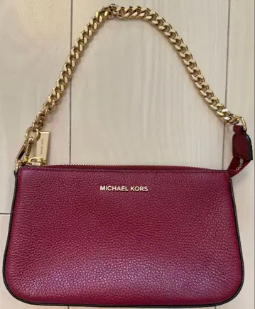 MICHAEL KORS 버건디 핸드백