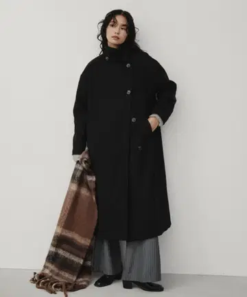 앤트마리스 aunt maries 스탠드 카라 3way 롱 코트