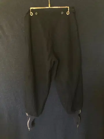 블랙 울 헌팅 팬츠