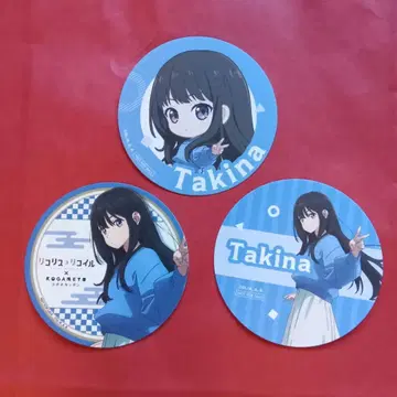 리코리스 코일 콜라보 카페 혜택 코스터 이노우에 타키나 세트