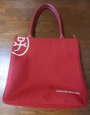 새상품급 CASTELBAJAC 레드 토트백