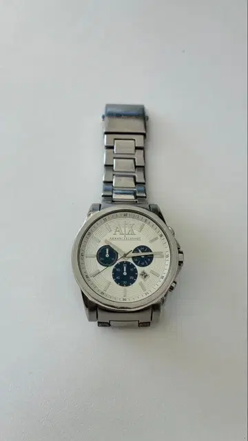 AIR 쿼츠 손목시계 화이트/블루