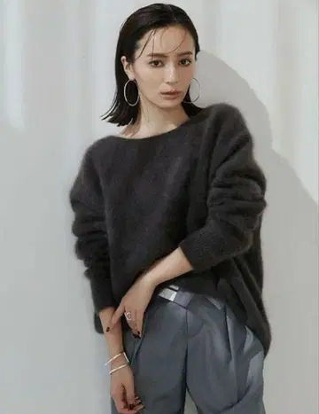 anuans 라쿤 보트넥 니트 풀오버