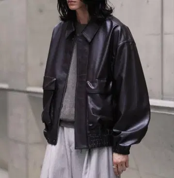 WYM ARTIFICIAL GRAIN SHORT BLOUSON