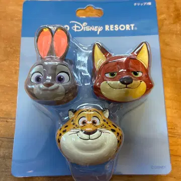 [ 미개봉 새상품 ] 도쿄 디즈니 리조트 주토피아 2 클립 3개 세트