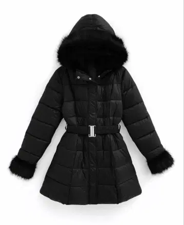 다운 코트 블랙