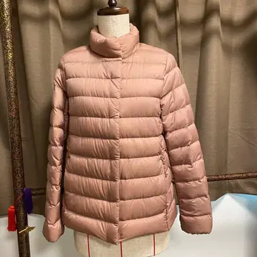 유니클로 다운 자켓 나노 디자인 핑크 S 사이즈