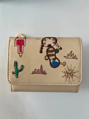 츠모리치사토 자수 3단 폴더형 지갑 츠모리치사토 미니 지갑