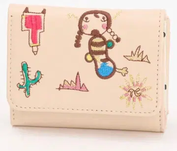 츠모리치사토 자수 3단 폴더형 지갑 츠모리치사토 미니 지갑