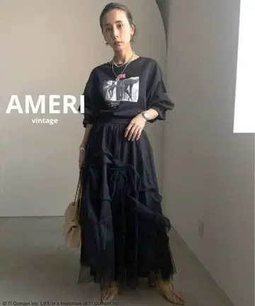 [ 컨디션 최상 ] AMERI CURTAIN TULLE SKIRT
