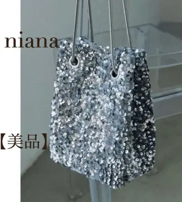 새상품급 인기 니아나 2way 스팽글 숄더백 반짝이 백 복조리