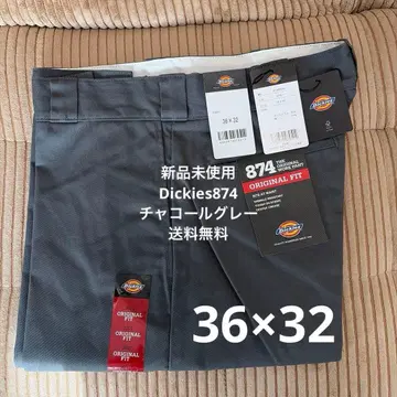 [미사용 새상품] 디키즈 874 36x32 워크 팬츠 차콜 그레이