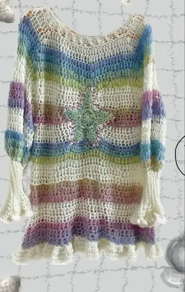 핸드메이드 스타 스웨터