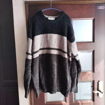 보더 무늬 니트 스웨터 3L 사이즈