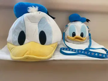 도널드 덕 모자 와 숄더백 세트
