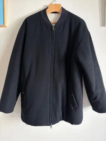 개럴개런트 리버서블 울 블루종 네이비 내추럴