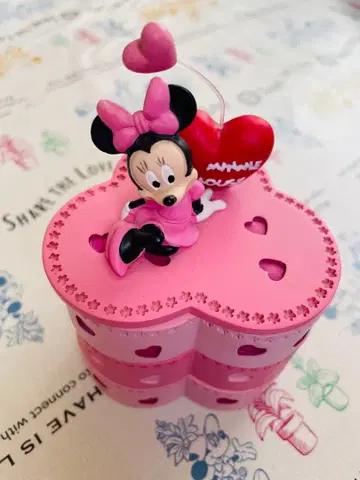 미니 마우스 하트형 수납 박스